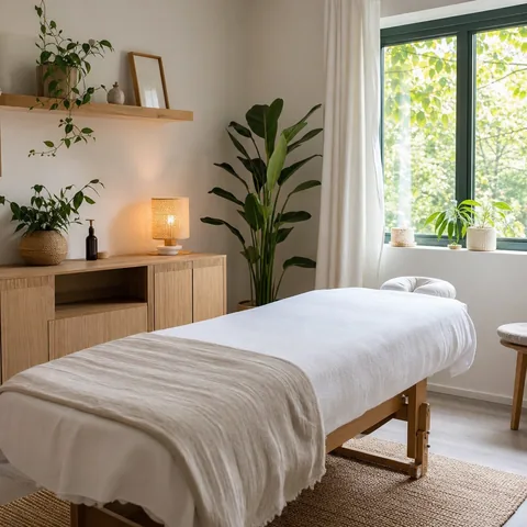 Quiet treatment room in a small clinic